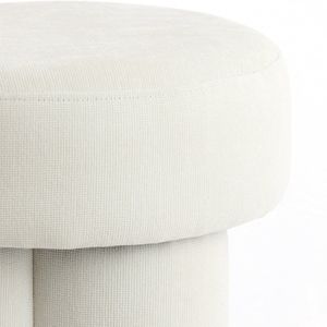 Light - Living Bijzettafel Curtea - Stof - Creme - 42 x 43 x 42 cm (BxHxD)