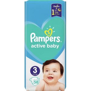 Pampers Active Baby Luiers Maat 3 - 58 Luiers