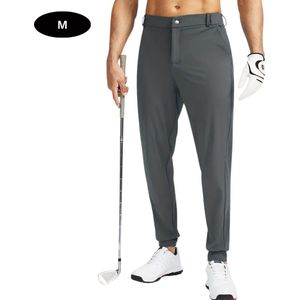 Livano Golfbroek Heren - Golfkleding - Golfen - Golf Accessoires - Nette Pantalon - Donkergrijs S - Maat 46