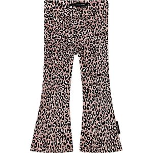 Your Wishes Flared Legging Pink Leopard - Legging - Roze - Meisjes - Maat: 74/80