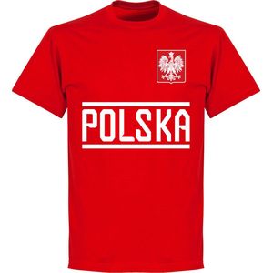 Polen Team T-Shirt - Rood - Kinderen - 98