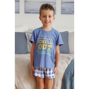 Doctor Nap Katoenen Pyjama Meisjes Jongens | Matching Familie Pyjama | Shortama Korte Mouw Korte Broek | Chill Kort PDU.5346 146/152