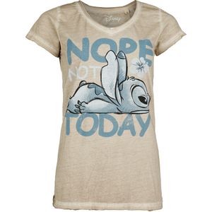 Lilo & Stitch Not Today Dames T-shirt - natuur - S