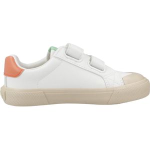 Victoria Tribu Unisex Leather Effect Low Tennis & Contrast Pieces & Straps 1065179 for Kids GREEN 22