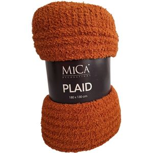 Mica Decorations - Plaid - Charlene - Fleece - Terra - 180x130 cm