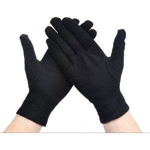 70 Stuks Zwart katoenen Handschoen Maat M, 70Pcs Black Gloves 35 Pairs Soft Cotton Gloves Coin Jewelry Silver Inspection Gloves Stretchable Lining Glove - Gloves 100% Cotton Maat M