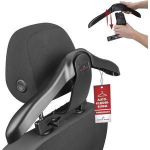 auto kleerhanger, jashouder hoofdsteun Henry, auto reis kleerhanger, hoofdsteun kleerhanger 45x7.5x26 cm