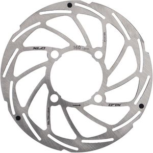 XLC BR-X114 Remschijf – Remschijf Fiets – 6 Gaats – Diameter: 160 mm – Dikte: 1,8 mm – Zilver