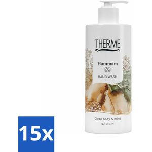 Therme - Hammam - Handzeep - Hydraterend - Verzorgend - 300ml - Bulkverpakking - 15 stuks