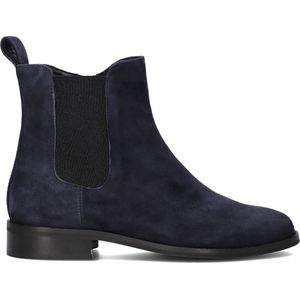 Notre-V 3422 Enkellaarsjes - Enkelboots met rits - Dames - Blauw - Maat 36