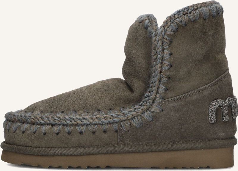 Mou Eskimo 18 Glitter Logo Laarzen - Suède - Dames - Groen - Maat 36