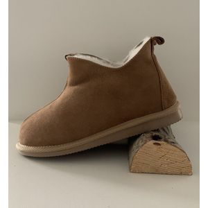 FAST WooL - DIRKJE - Pantoffels - Schapenvacht - Warm en Zacht Suède Leer