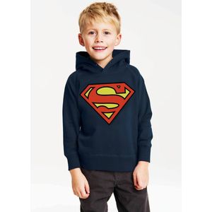 Logoshirt - Kapuzensweatshirt - Zwart - Superman Logo Clean
