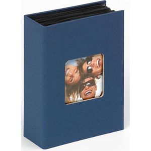 Walther Fun - Fotoalbum insteek - 100 foto's 10x15 cm - Blauw - Linnenstructuur