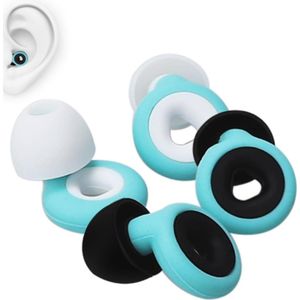 Middelgrote siliconen oordopjes om te slapen en werken - Geluidsreducerende en herbruikbare oordopjes