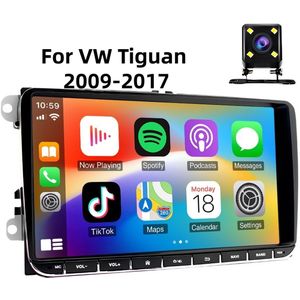 auto navigatiesysteem9 inch Android 11 auto middenbeheer met CarPlay / GPS-navigatie / achteruitrijcamera voor Volkswagen Tiguan 2009-17