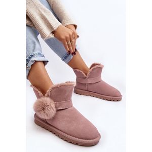 Roze Hoge Cozy Boots