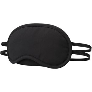 Set Van 2 Zwarte Slaapmaskers – Oogmasker met Dubbele Elastiekband – Comfortabel & Lichtdicht – 17,5 x 9 cm – Polyester