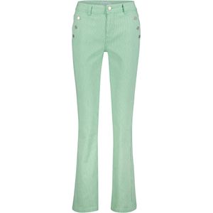 Red Button Jeans Bibette Coloured Denim Stripe Srb4147 Summer Green Dames Maat - W44