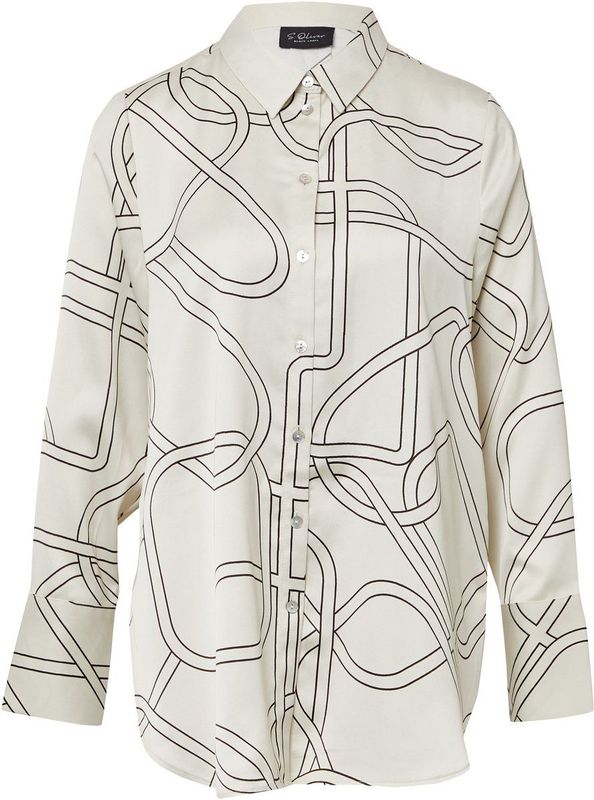 s.Oliver - Blouse - Gedessineerd - Vloeiend Satijn