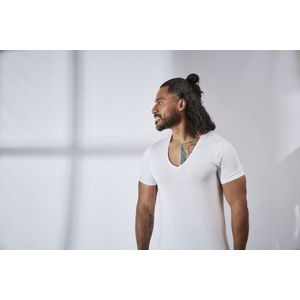 V-nus Dry Comfort Diepe V-hals Wit 6-pack L