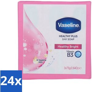 Vaseline - Healthy Bright - Zeeptablet - Reinigend & Verzorgend - 3x75 ml - Voordeelverpakking - 24 stuks