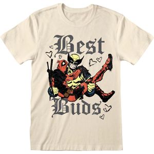 Deadpool Deadpool & Wolverine - Best Bubs Heren T-shirt - crème - S