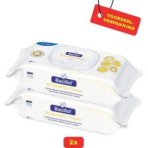 2 x Bacillol® 30 Sensitive Tissues van Hartmann - 2 x 80 doekjes - Voordeelverpakking!