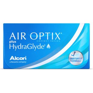 Air Optix Plus Hydraglyde - Maandlenzen - 6 Lenzen - Silicone Hydrogel - Sferische en Asferische