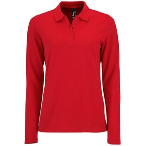 SOL'S Women´s Long-Sleeve Piqué Polo Shirt Perfect L02083 - Red - L