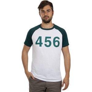 FUNIDELIA Squid Game Player 456 T-Shirt - Officieel Netflix - Maat: L - XL
