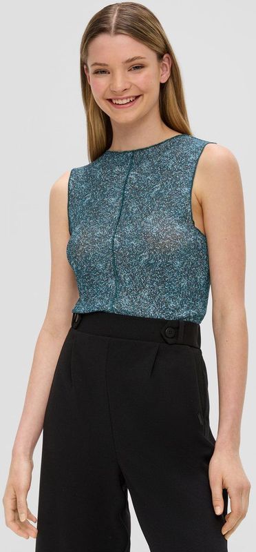 Top - Haltertop - Lichte Stof - Ronde Hals - Normale Pasvorm