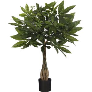 Mica Decorations Pachira Kunstplant - H60 x Ø60 cm - Groen