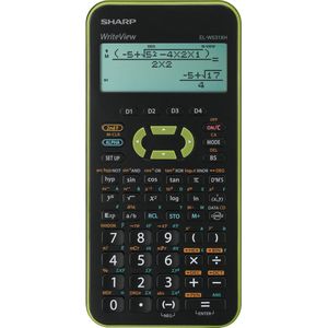 Sharp calculator - zwart-groen - wetenschappelijk - write view - SH-ELW531XHGR