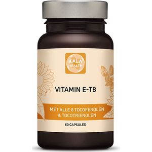 Kala Health - Vitamine E T8 Compleet - 60 Capsules - Bevat 8 Vormen van Vitamine E