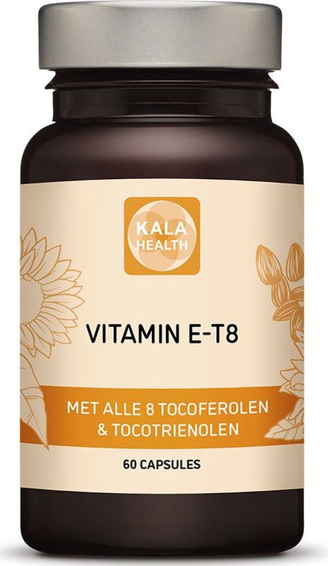 Kala Health - Vitamine E T8 Compleet - 60 Capsules - Bevat 8 Vormen van Vitamine E