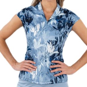 Func Factory dames polo Adore faded blue maat 34