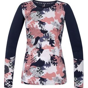 Rafiki T-shirt Sephira Dames Viscose Wit/roze/blauw Maat 36