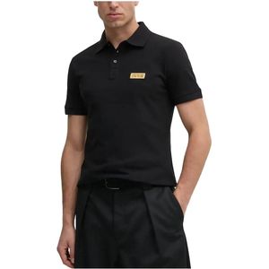 Versace Jeans Couture - 78GAGT08-CJ01T Polo - Zwart - Katoen - Korte Mouwen
