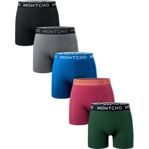 Heren Boxershorts - Onderbroeken Heren - Boxershorts - Ondergoed - Hue Fusion - 5 Voordeelpack - Maat: (S - XXL) - Dazzle Series - MONTCHO