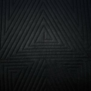 Pikante Decoratieve Bedsprei 240x260cm - Zwart Trio