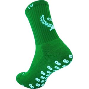 IV-Gripsocks® Groen - Anti-slip sokken - Gripsokken voetbal groen - sportsokken - one size (Maat 39-46) - 8 kleuren - compressie - prestatieverhogend - tennis - hardlopen - handbal - sporten - fitness - tennissokken - voetbal - running - padel