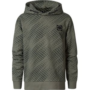 Petrol Industries - Jongens All-over Print Hoodie Shaktoolik - Groen - Maat 164