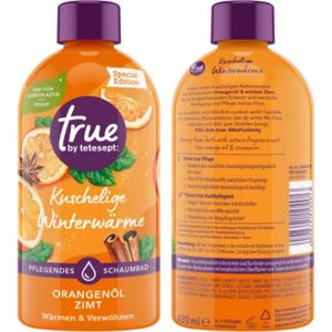 Winter Badschuim - Tetesept Bubbelbad Knuffelige Winterwarmte | 1x 420ml - Sinaasappel - Kaneel | Kerst Badschuim - Verwarmend & Verwennend