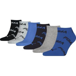 Puma - Unisex Sneakersokken - 6 Pack - Maat 43-46