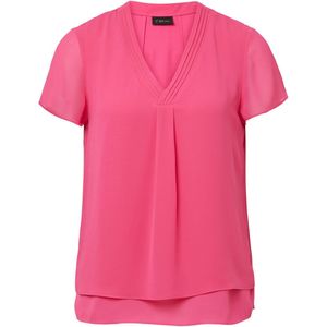 s.Oliver BLACK LABEL - Blouse - Chiffon - Korte Mouwen - V-hals