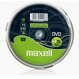 Maxell - DVD+R DL - 8,5GB - 240 Minuten - Cakebox - 10 Schijfjes