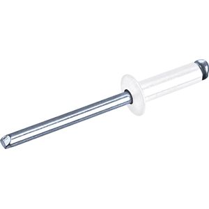 GOEBEL® - 1000 x Gelakte blindklinknagels (Ø x L) 3 x 12 mm - Alu Aluminium AlMG 2,5 / Staal verzinkt - Vlakke kop - RAINBOW STANDARD - 7901030120 - ISO15977 - Popnagel