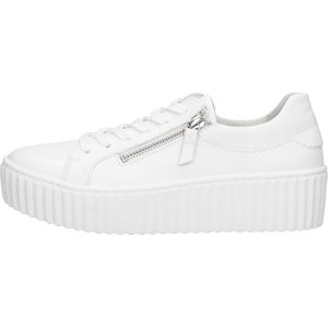 Sneakers - Effen - Leer/Suède - Ronde Neus - Middelhoge Hak