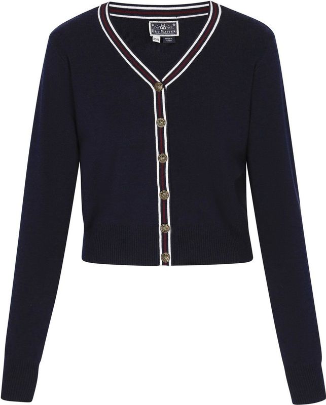 DreiMaster - Maritime Collectie - Vest - Cropped - Puntige Halslijn